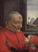 Domenicho Ghirlandaio Alter Mann mit einem kleinen jungen oil painting